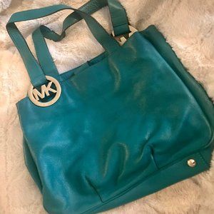 Michael Kors Green Purse - Gently Used